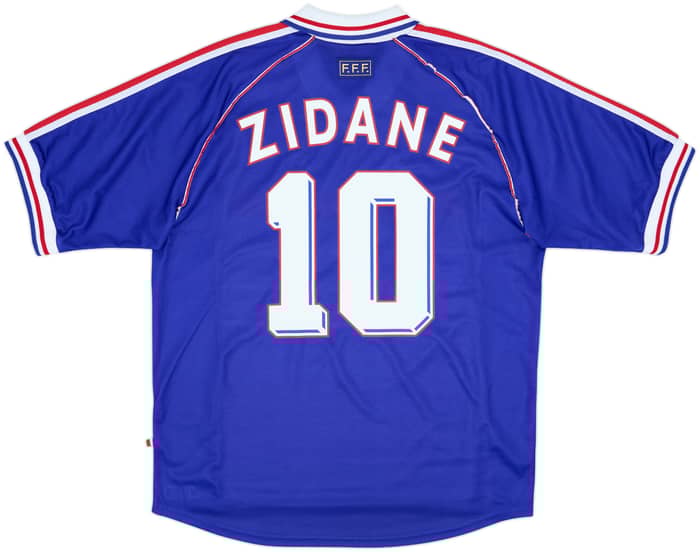 1998-00 France Home Shirt Zidane #10 - 8/10 - (XL)