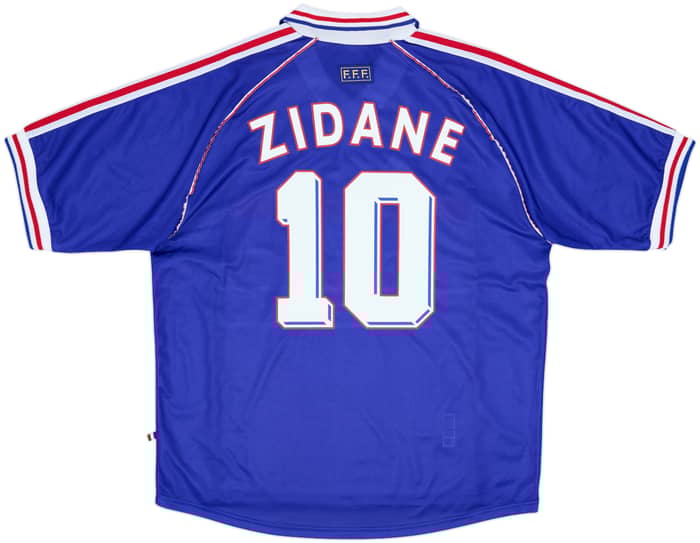 1998-00 France Home Shirt Zidane #10 - 10/10 - (XL)
