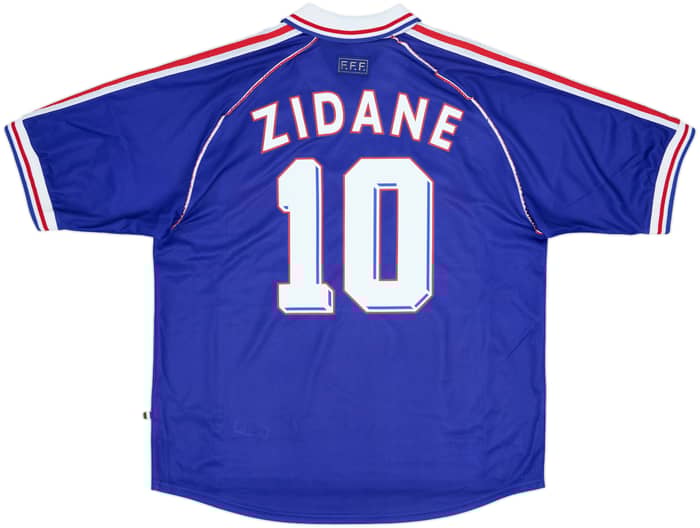 1998-00 France Home Shirt Zidane #10 - 9/10 - (XL)