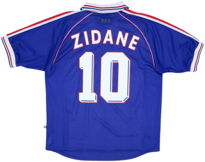 1998-00 France Home Shirt Zidane #10 - 7/10 - (XL)