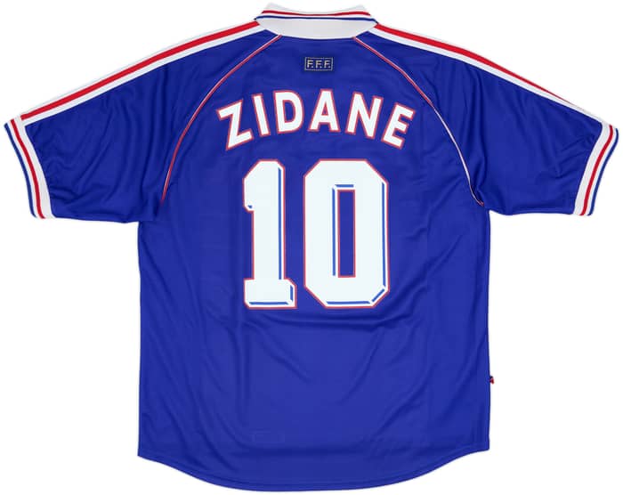 1998-00 France Home Shirt Zidane #10 - 7/10 - (XL)