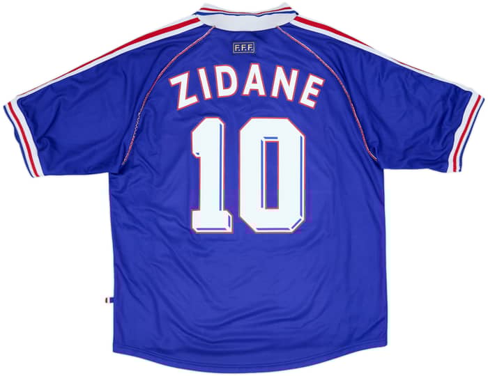 1998-00 France Home Shirt Zidane #10 - 10/10 - (XL)