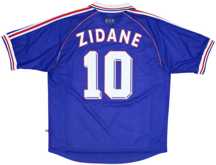 1998-00 France Home Shirt Zidane #10 - 9/10 - (XL)