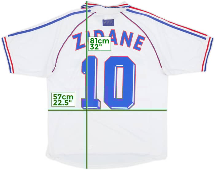 1998 France Away Shirt Zidane #10 - 5/10 - (L)