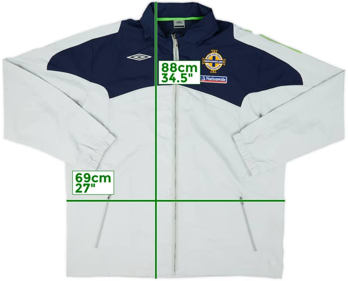 2008-10 Northern Ireland Umbro Hooded Rain Jacket - 7/10 - (XXL)