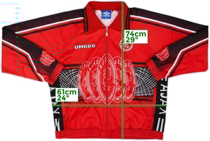 1997-98 Ajax Umbro Track Jacket - 9/10 - (XXL)