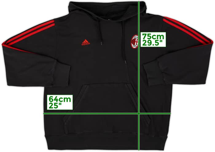 2008-09 AC Milan adidas Hooded Sweat Top - 4/10 - (XL)