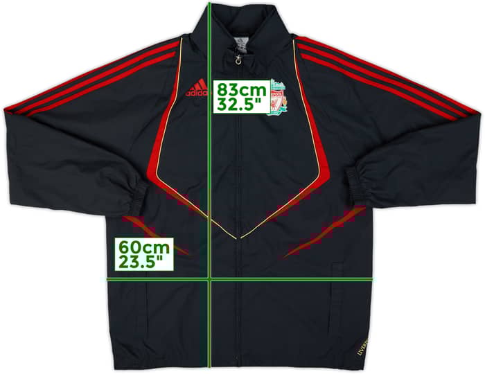 2009-10 Liverpool adidas Hooded Rain Jacket - 9/10 - (M)