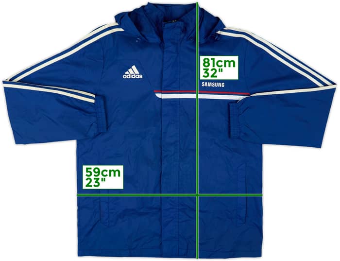 2013-14 Chelsea adidas Hooded Rain Jacket - 5/10 - (L)