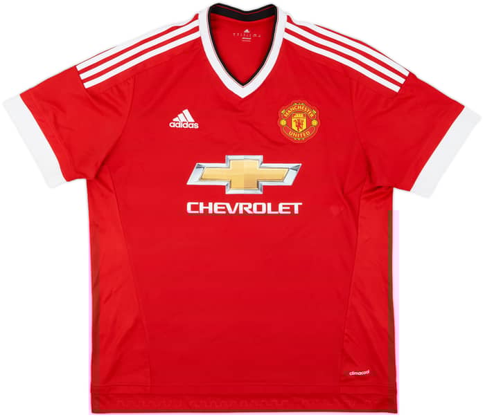 2015-16 Manchester United Home Shirt Shaw #23 - 8/10 - (XL)