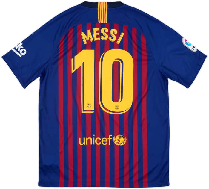 2018-19 Barcelona Home Shirt Messi #10 - 10/10 - (L)