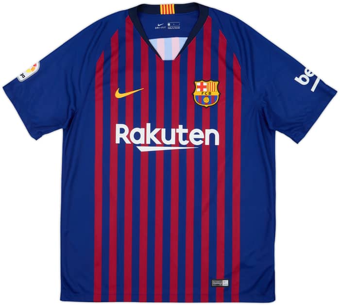 2018-19 Barcelona Home Shirt Messi #10 - 10/10 - (L)