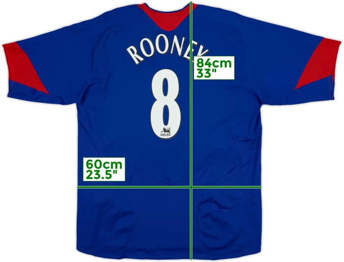 2005-06 Manchester United Away Shirt Rooney #8 - 7/10 - (XL)