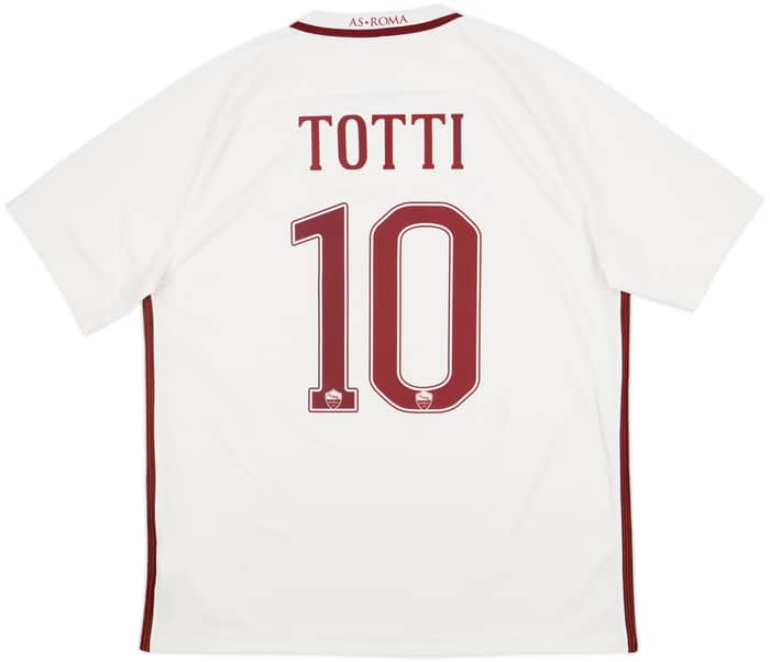 2016-17 Roma Away Shirt Totti #10 - 7/10 - (XL)