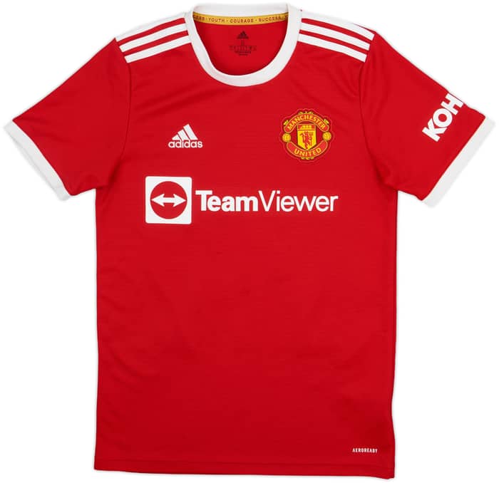 2021-22 Manchester United Home Shirt B.Fernandes #18 - 8/10 - (S)