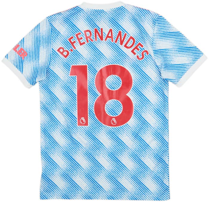 2021-22 Manchester United Away Shirt B.Fernandes #18 - 6/10 - (S)