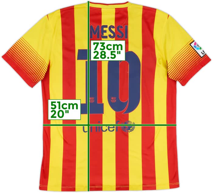 2013-15 Barcelona Away Shirt Messi #10 - 6/10 - (M)
