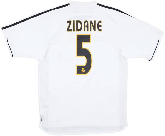 2003-04 Real Madrid Home Shirt Zidane #5 - 8/10 - (S)