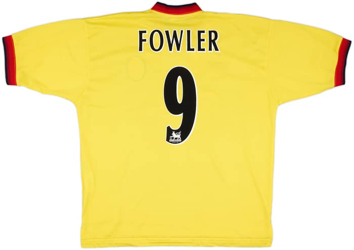 1997-99 Liverpool Away Shirt Fowler #9 - 8/10 - (XL)