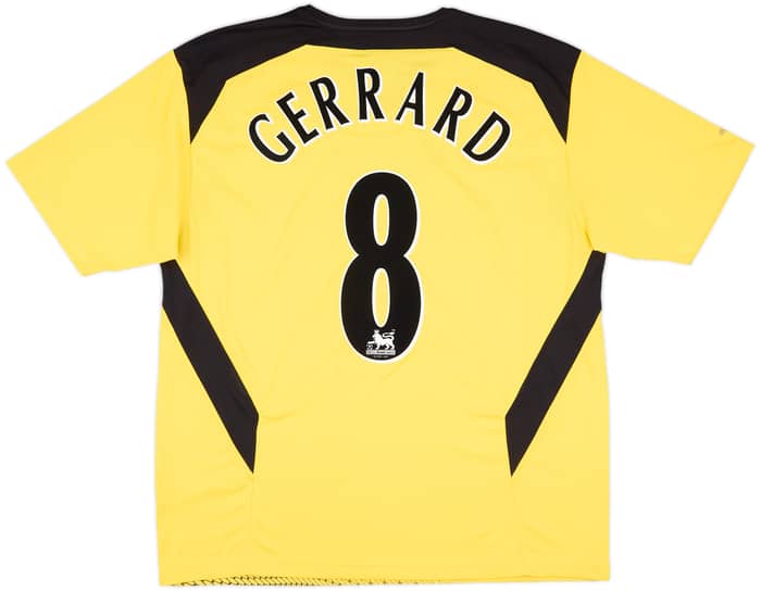 2004-06 Liverpool Away Shirt Gerrard #8 - 9/10 - (L)