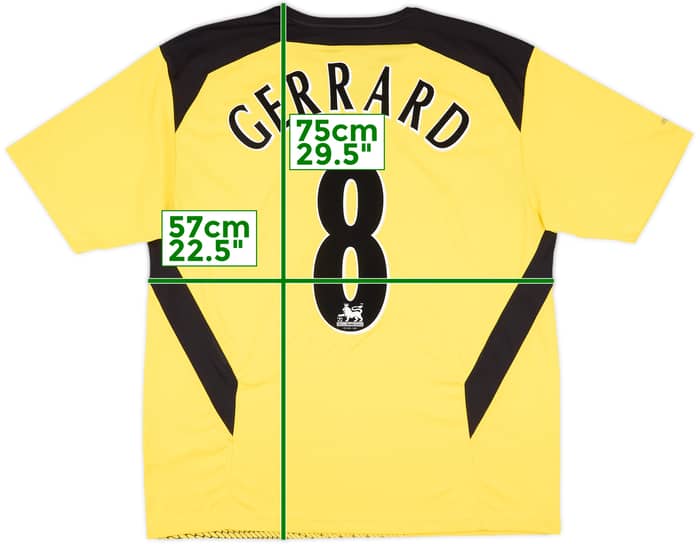 2004-06 Liverpool Away Shirt Gerrard #8 - 9/10 - (L)