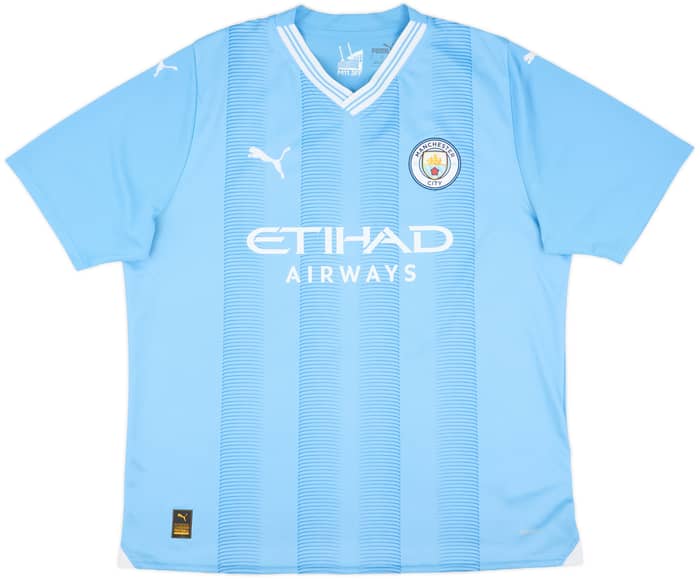2023-24 Manchester City Home Shirt J. Alvarez #19 - 9/10 - (XL)