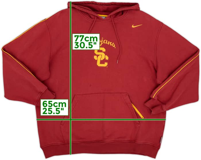 2000s USC Trojans Nike Hooded Sweat Top - 6/10 - (XL)