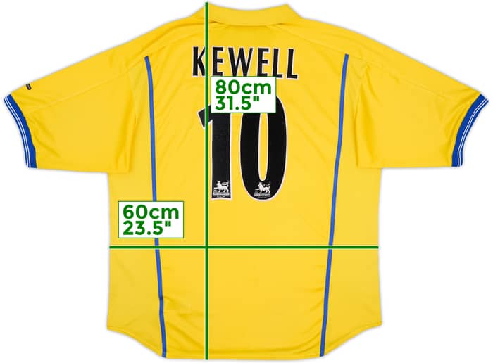 2000-02 Leeds United Away Shirt Kewell #10 - 8/10 - (XL)