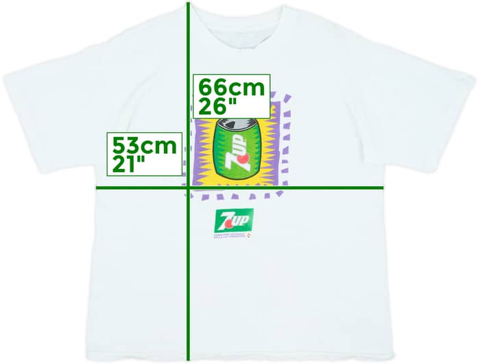 1992-93 Fiorentina 7-Up Graphic Tee - 8/10 - (M)