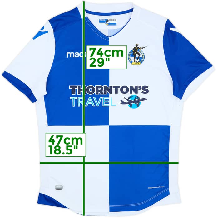 2017-18 Bristol Rovers Home Shirt - 9/10 - (M)