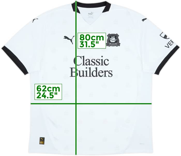 2024-25 Plymouth Argyle Away Shirt - 10/10 - (XXL)