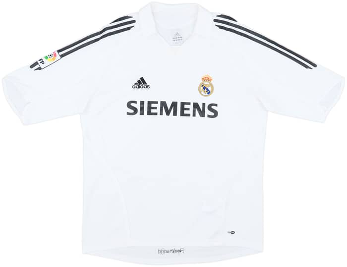 2005-06 Real Madrid Home Shirt Zidane #5 - 8/10 - (L)