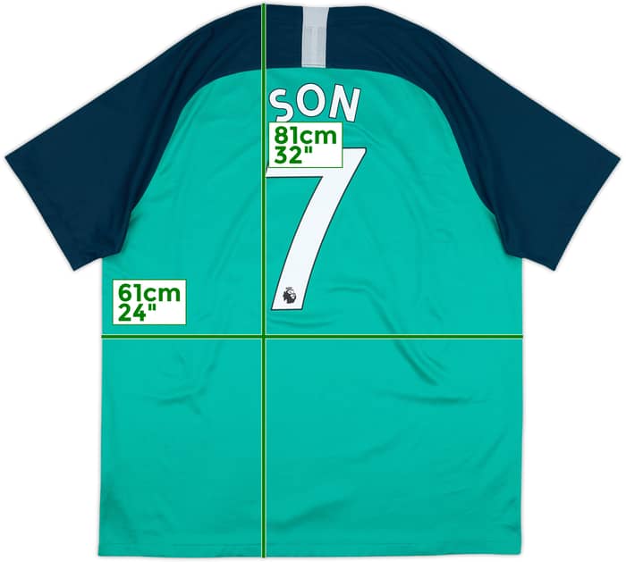 2018-19 Tottenham Third Shirt Son #7 - 9/10 - (XL)