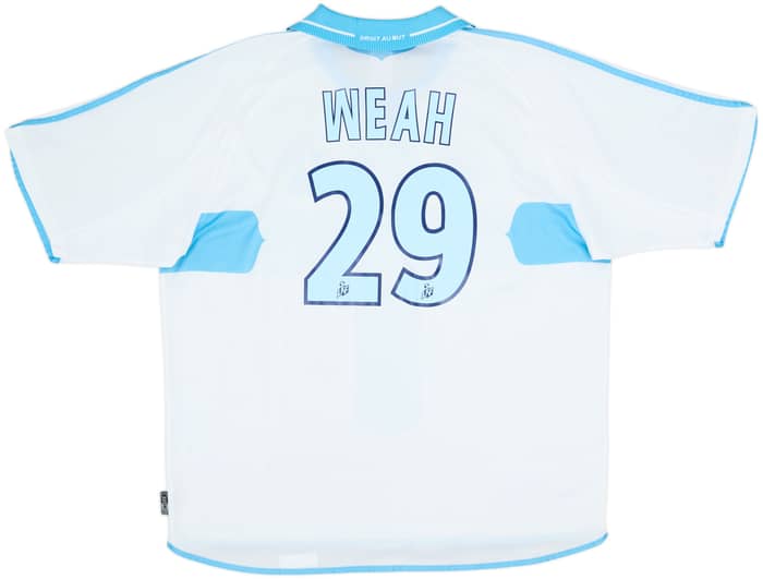 2000-01 Olympique Marseille Home Shirt Weah #29 - 7/10 - (XL)