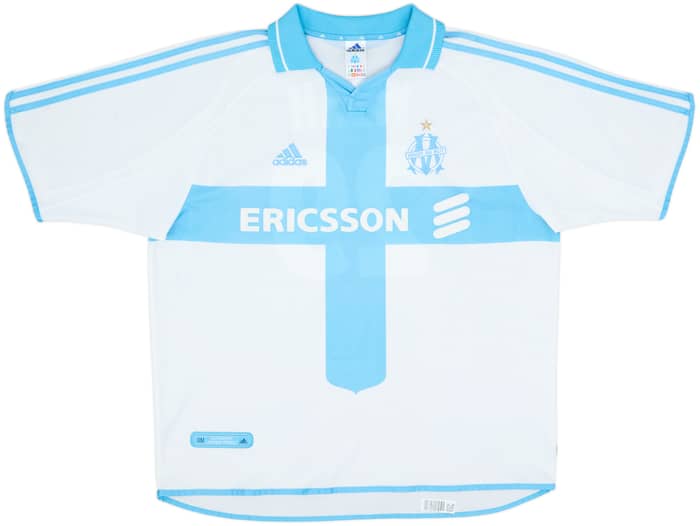 2000-01 Olympique Marseille Home Shirt Weah #29 - 7/10 - (XL)