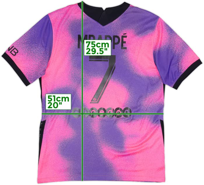 2020-21 Paris Saint-Germain Fourth Shirt Mbappe #7 - 9/10 - (M)