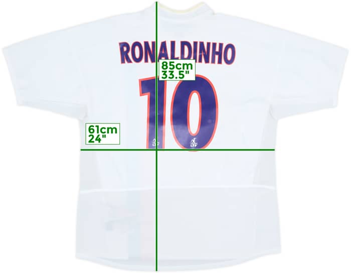 2002-03 Paris Saint-Germain Away Shirt Ronaldinho #10 - 6/10 - (XL)