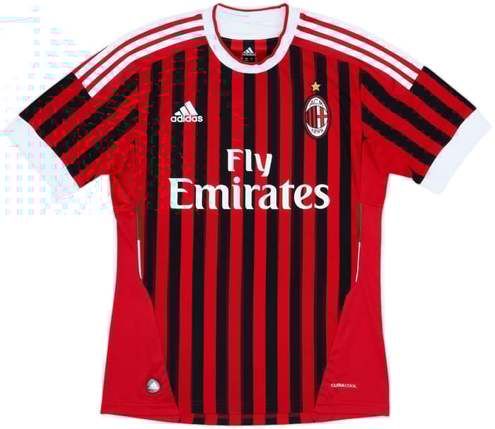 2011-12 AC Milan Home Shirt Ibrahimovic #11 - 8/10 - (S)