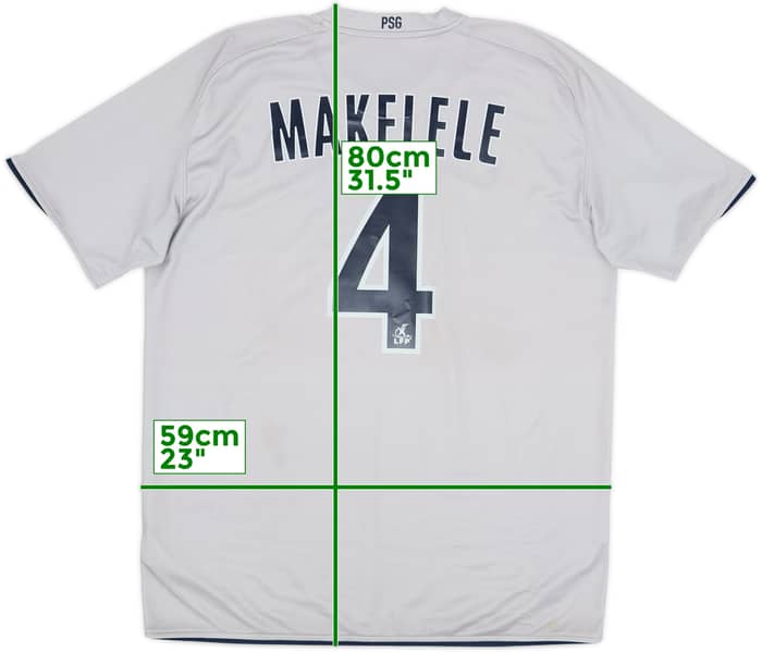 2008-09 Paris Saint-Germain Away Shirt Makelele #4 - 7/10 - (L)
