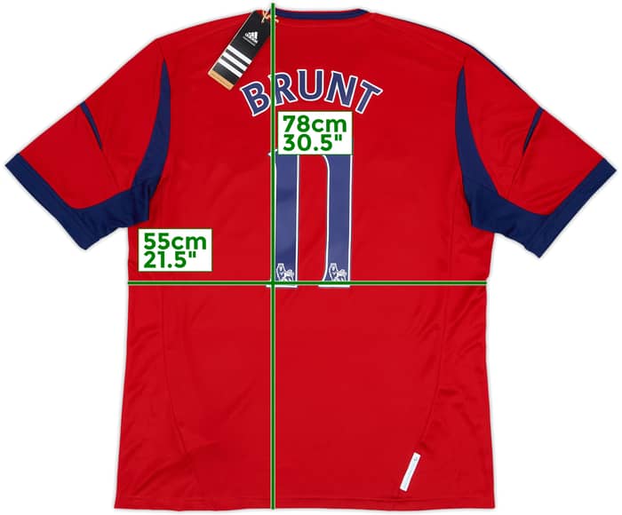 2012-13 West Brom Away Shirt Brunt #11 (XL)