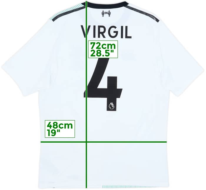 2017-18 Liverpool Away Shirt Virgil #4 - 9/10 - (S)