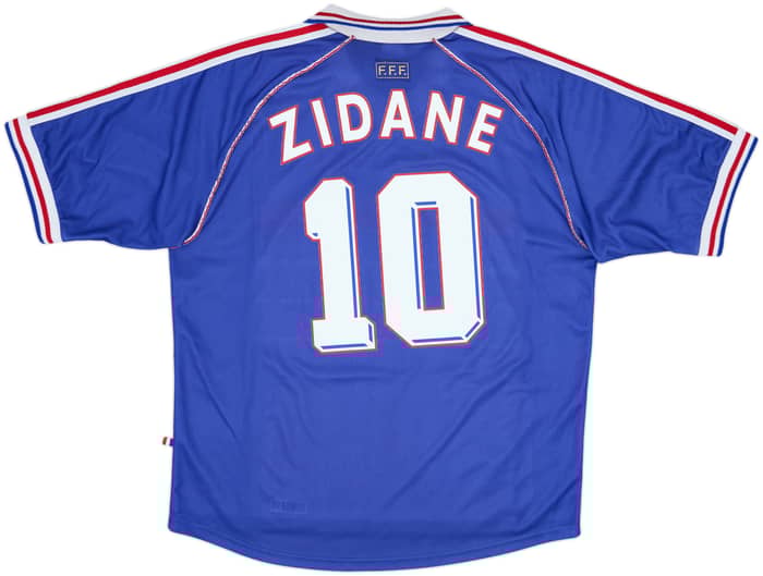 1998-00 France Home Shirt Zidane #10 - 7/10 - (XL)