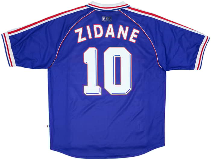 1998-00 France Home Shirt Zidane #10 - 9/10 - (XL)