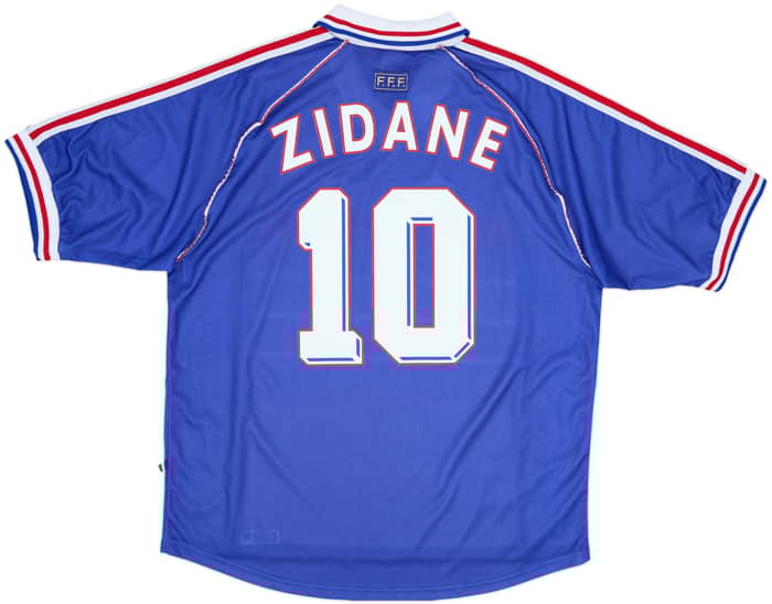 1998-00 France Home Shirt Zidane #10 - 8/10 - (XL)