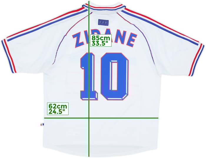 1998 France Away Shirt Zidane #10 - 7/10 - (L)