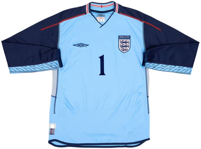 2002-03 England GK Shirt Seaman #1 - 8/10 - (S)
