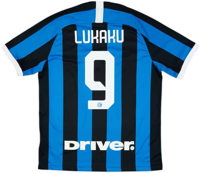 2019-20 Inter Milan Home Shirt Lukaku #9 - 9/10 - (L)