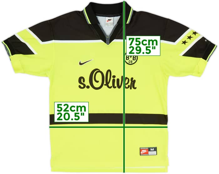 1997-98 Borussia Dortmund Home Shirt - 7/10 - (M)