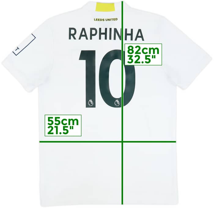 2021-22 Leeds United Home Shirt Raphinha #10 - 5/10 - (L)