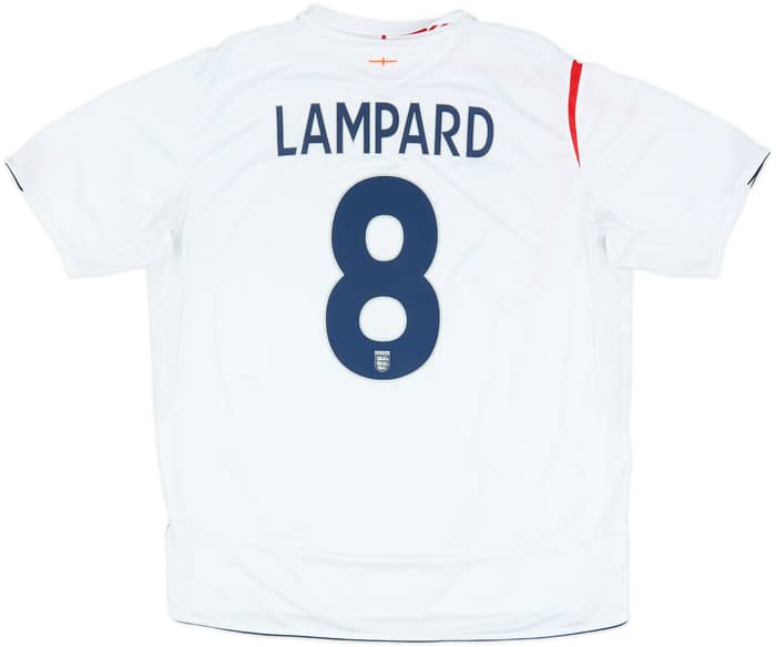2005-07 England Home Shirt Lampard #8 - 6/10 - (XXL)